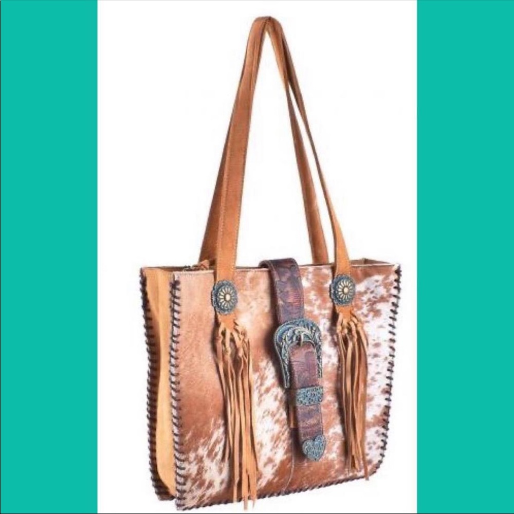 Hair on Hide-Genuine Leather Handbag